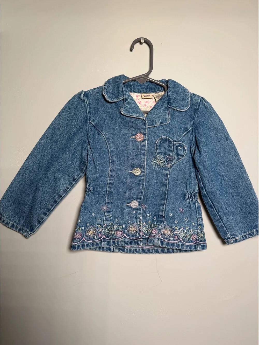 Y2K Faded Glory Girls Jean Jacket Size 3T